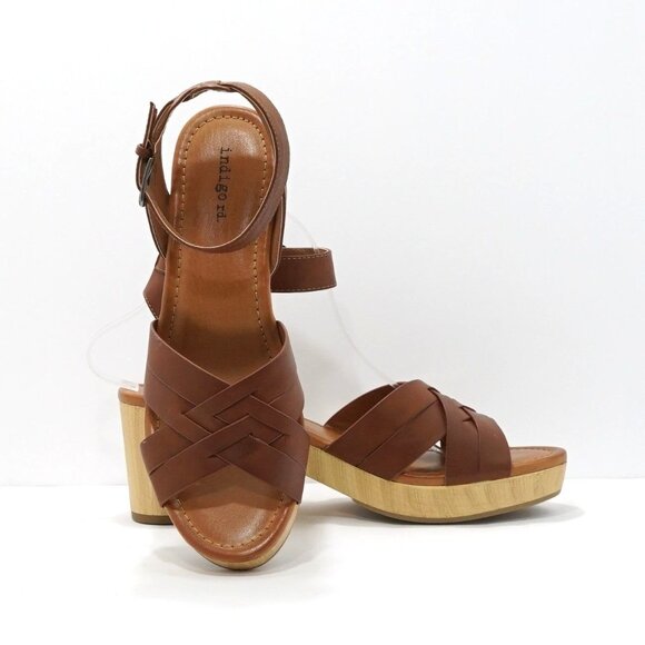 Indigo RD Darsel Ankle Strap Block Heel Sandals - Picture 7 of 8